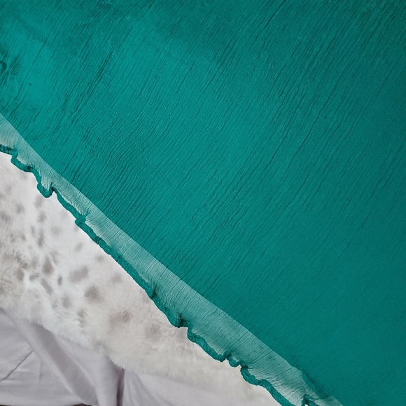 Emerald 100% silk dress - Picture 3 of 3